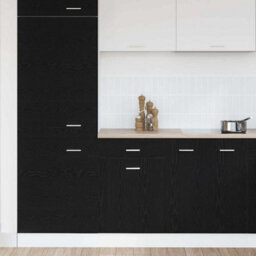 Walplus Drawer Cabinet Black Oak 50 X 46 X 81.5 Cm Engineered Wood - thumbnail 4