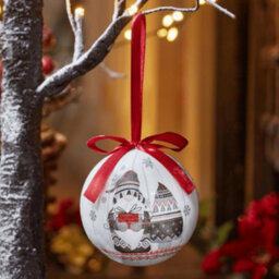 Samuel Alexander 7Cm Set Of 14 Traditional Vintage Christmas Gonk Tree Baubles - thumbnail 5
