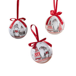 Samuel Alexander 7Cm Set Of 14 Traditional Vintage Christmas Gonk Tree Baubles - thumbnail 4