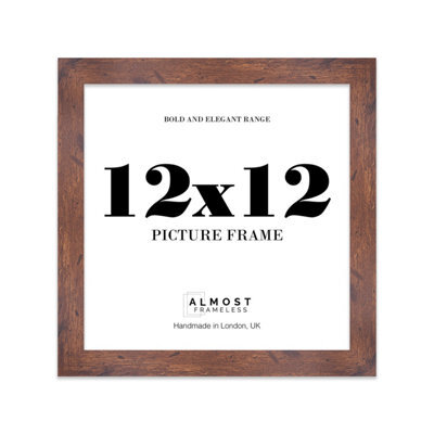 "16X16"" Silver Picture Frame - 16X16"" Square Frame With 12X12"" Mount For 16X16""/12X12"" Pictures Moderrn Style Thin Edge, 1 Pack" - image 1