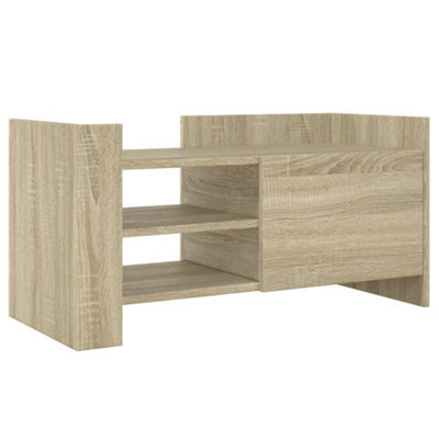 Berkfield Durable Tv Cabinet Sonoma Oak 80X35X40 Cm Engineered Wood - image 1