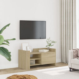 Berkfield Durable Tv Cabinet Sonoma Oak 80X35X40 Cm Engineered Wood - thumbnail 2