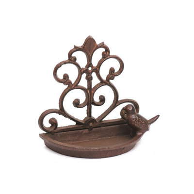 Cast Iron Era Swirl Weatherproof Bird Feeder - Bronze - image 1