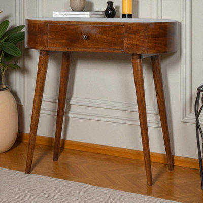 Matteo Albion Solid Mango Wood Console Table - Chestnut - image 1