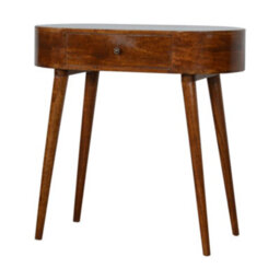 Matteo Albion Solid Mango Wood Console Table - Chestnut - thumbnail 9
