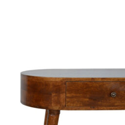 Matteo Albion Solid Mango Wood Console Table - Chestnut - thumbnail 2