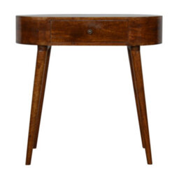 Matteo Albion Solid Mango Wood Console Table - Chestnut - thumbnail 3