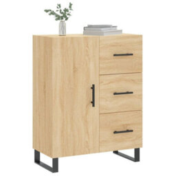 Berkfield Classic Sideboard Sonoma Oak 69.5X34X90 Cm Engineered Wood - thumbnail 3