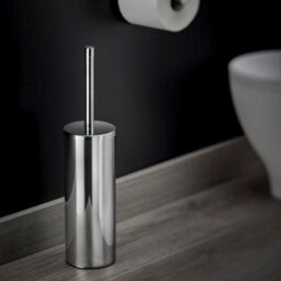 Cosmic Bathroom Accessory Set, Silver, 5 Pieces, 2X Hooks, Toilet Brush, Toilet Paper Holder, Towel Rail, Architect Collection - thumbnail 7
