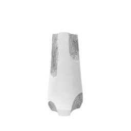 Vanity Living 35Cm White And Grey Polyresin Vase Modern Decorative Tall Vase For Living Room - thumbnail 5