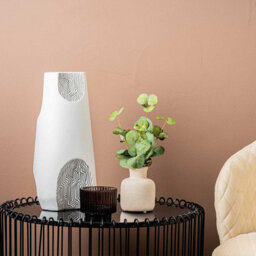 Vanity Living 35Cm White And Grey Polyresin Vase Modern Decorative Tall Vase For Living Room - thumbnail 3