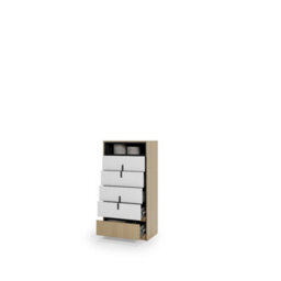 Arte Kanu White And Oak Copenhagen Chest Of Drawers 65Cm - thumbnail 2