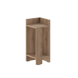 Decortie Elos Modern Narrow Right Module Bedside Table Nightstand 25Cm Drop-Door Storage Whiskey Oak - thumbnail 2