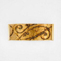Luminosa Lighting Luminosa Emozione Glass Flush Wall Lamp 2 Light 24 Carat Gold - thumbnail 2