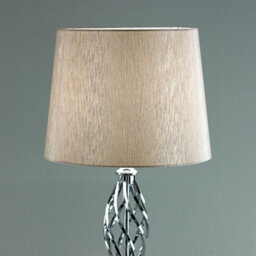 K Living Compton Chrome Floor Lamp And Lamp Shade - thumbnail 4