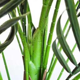 4.5Ft Artificial Palm Tree 135Cm With 20 Leaves & Black Pot - thumbnail 5