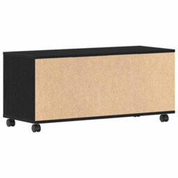 Berkfield Tv Cabinet Black 90X35X35 Cm Engineered Wood - thumbnail 7