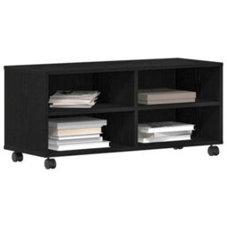 Berkfield Tv Cabinet Black 90X35X35 Cm Engineered Wood - thumbnail 3
