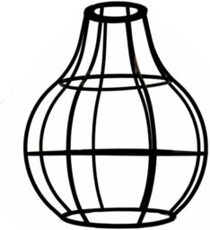 2 Pack Of Metal 160Cm Diameter Round Shape Black Cage Indoor Hanging Vintage Pendant E27 Light Shade Easy Fit - thumbnail 7