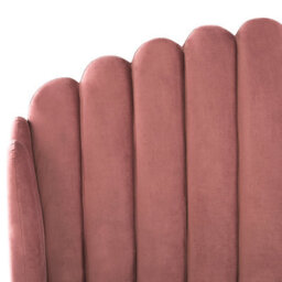 Beliani Bed Velvet Ambillou 180 X 200 Cm (Eu Super King) Pink - thumbnail 7