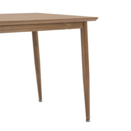 Dark Wood Effect Rectangular 4 Seater Kitchen Dining Table - thumbnail 4