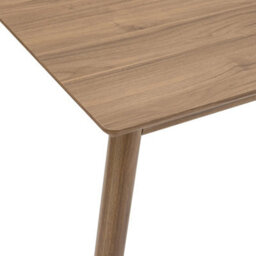 Dark Wood Effect Rectangular 4 Seater Kitchen Dining Table - thumbnail 3