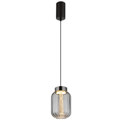 Luminosa Lighting Luminosa Fluoro Slim Pendant Ceiling Light Matt Black Led 3000K - image 1