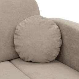 Viva Comfy Ii Beige 2 Seater Sofa Bed With Storage Foam Mattress And Metal Legs 132X103X85Cm - thumbnail 5