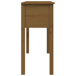 Berkfield Classic Console Table Honey Brown 100X35X75 Cm Solid Wood Pine - thumbnail 8