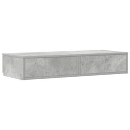 Berkfield Bedside Tables Concrete Grey Engineered Wood 100 X 36.5 X 16.5 Cm - thumbnail 8