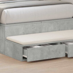 Berkfield Bedside Tables Concrete Grey Engineered Wood 100 X 36.5 X 16.5 Cm - thumbnail 4