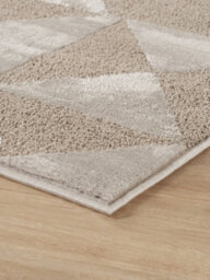 Hamilton Modern Metallic Sheen Area Rug - Mosaic Geometric Triangle Design Mocha 160Cm X 230Cm - thumbnail 4