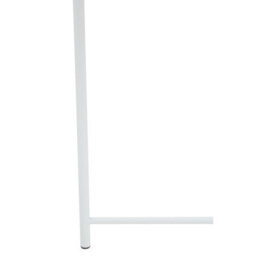 Orsina Modern Design White Metal Round Side Table, Sleek Bedside Table For Bedroom, Functional Livingroom Sidetable - thumbnail 8
