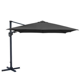 Charles Bentley 3.5M Premium Quality Cantilever Umbrella Parasol Grey - thumbnail 1