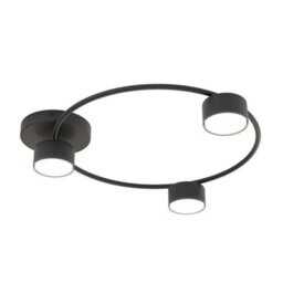 Emibig Lighting Emibig Lucio Ceiling Lamp 3 X Gx53 Black - thumbnail 3