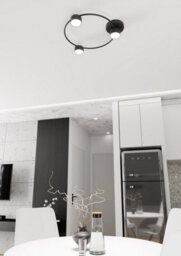 Emibig Lighting Emibig Lucio Ceiling Lamp 3 X Gx53 Black - thumbnail 5