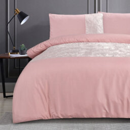 Smart Living Soft & Elegant Cosy Velvet Cuff Panel Duvet Cover Set With Pillowcases - thumbnail 9