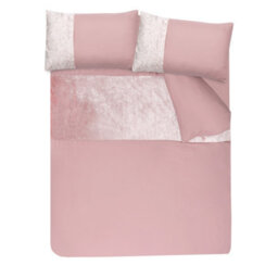 Smart Living Soft & Elegant Cosy Velvet Cuff Panel Duvet Cover Set With Pillowcases - thumbnail 3