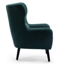More4Homes Winslow Wing Back Occasional Bedroom Living Room Button Back Linen Fabric Accent Chair Armchair (Green) - thumbnail 3