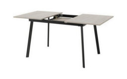 Seconique Avery Extending Dining Set With Lukas Chairs - Concrete/grey Oak Effect/black/grey Velvet - thumbnail 5