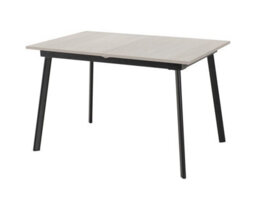 Seconique Avery Extending Dining Set With Lukas Chairs - Concrete/grey Oak Effect/black/grey Velvet - thumbnail 4