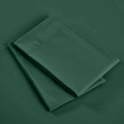 Bedlooms Dyed Pillowcase Pair- Soft Plain Pillow Covers Emerald Green Envelop Closure - Easy Care Pillowcase Bedding Set 50X75 Cm - thumbnail 5