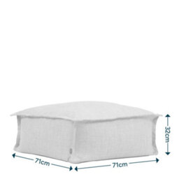 icon Dolce Indoor Outdoor Pouffe Footstool Sage Green Bean Bags - thumbnail 7