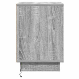 Berkfield Bedside Cabinet With Led Lights Grey Sonoma 39X34,5X50 Cm - thumbnail 7