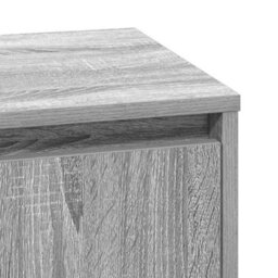 Berkfield Bedside Cabinet With Led Lights Grey Sonoma 39X34,5X50 Cm - thumbnail 9