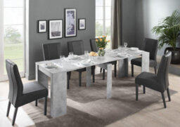 FurniComp LTD Furnicomp Novara Concrete Grey Extending Console Dining Table - thumbnail 2