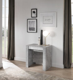 FurniComp LTD Furnicomp Novara Concrete Grey Extending Console Dining Table - thumbnail 1