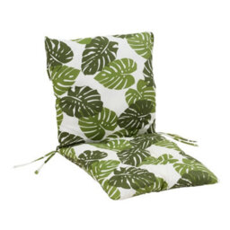 Banana Leaf High Back Chair Cushion Seat Pad With Tie Garden Outdoor Indoor - thumbnail 6