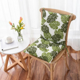 Banana Leaf High Back Chair Cushion Seat Pad With Tie Garden Outdoor Indoor - thumbnail 3