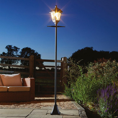 Solar Powered Victorian Style Lamp Post - 200 Lumen Led Outdoor Garden Light With 365 Day Illumination - H200 X W38 X D18Cm - image 1
